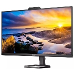 Монитор 27' Philips 27E1N50HE IPS 2560x1440, 75 Гц, 4 мс, 16:9, 300 кд/м², HDMI 1.4, DP 1.2, USB-C, USB Hub, 3.5 Jack, динамики (2×3 Вт), веб-камера, FreeSync, черный, фото2