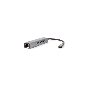 USB-концентратор VCOM DH311A USB Type-C, RJ-45/USB 3.0, USB
