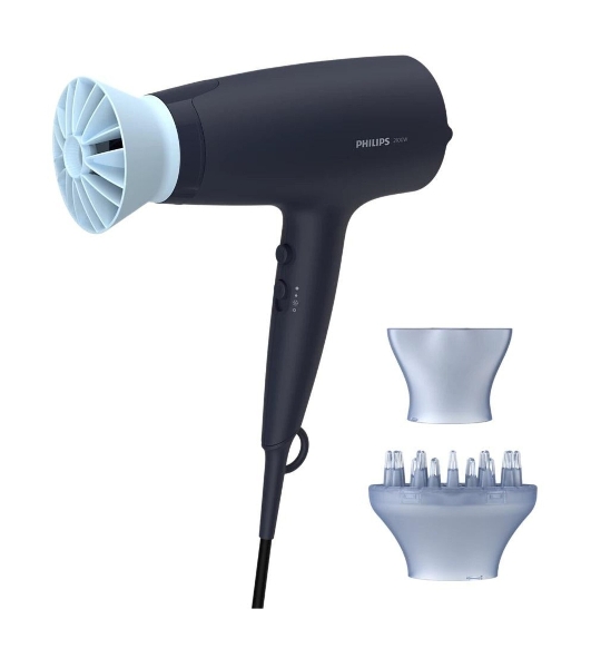 Фен Philips BHD360/20 черный/синий, 2100 Вт, ионизация