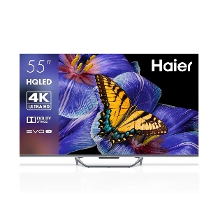 Телевизор Haier 55' DH1VMZD01RU серый QLED 4K UHD 60Hz Smart TV Android TV 2GB/16GB