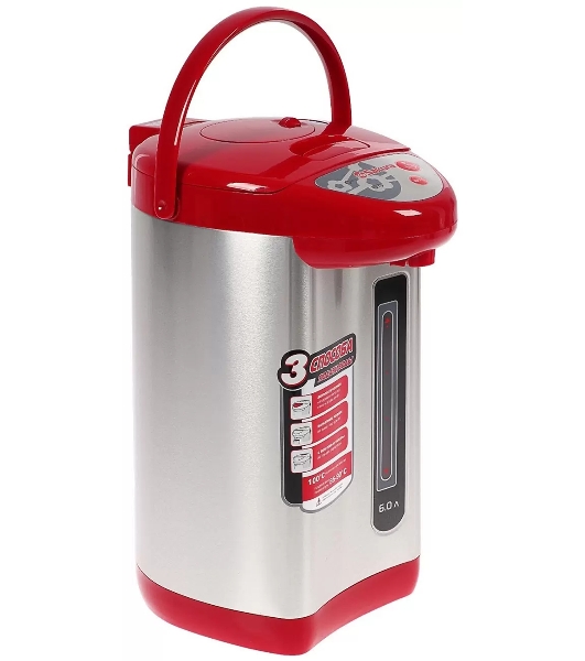 Термопот Sakura SA-336RS 5.0л металлик/красный