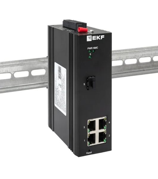 Коммутатор EKF TSX-ML2-1GX/SFP-4GTP, 4×1 Гбит/с PoE + 1×1 Гбит/с SFP, управляемый