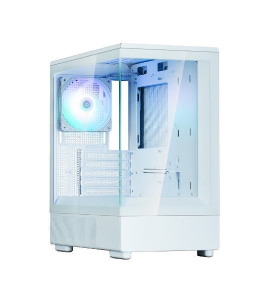 Компьютерный корпус ZALMAN P10, MATX, белый, WINDOW, 2x3.5', 3x2.5', 1xUSB TYPE-C, 1xUSB 3.0, REAR 1x120мм ARGb