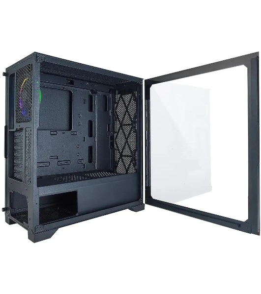 Компьютерный корпус Azza Hive черный без БП ATX 8x120мм 5x140мм 2xUSB 2.0 1xUSB 3.0 audio bott PSU