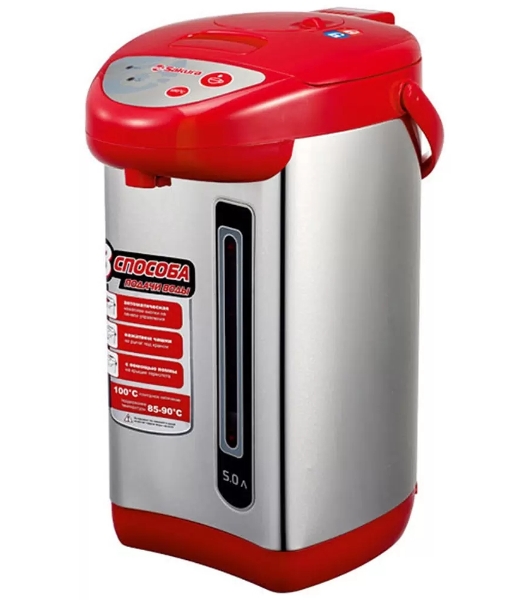 Термопот Sakura SA-336RS 5.0л металлик/красный