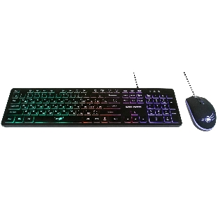 Комплект клавиатура+мышь Dialog Gan-Kata KMGK-1707U проводной, USB, 1600 DPI, чёрный