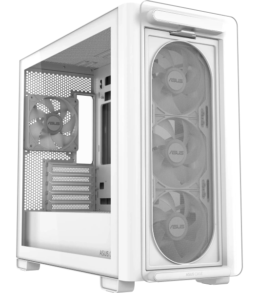 Корпус ASUS A23 Plus White, Mini-Tower, белый, 4 x 120 мм