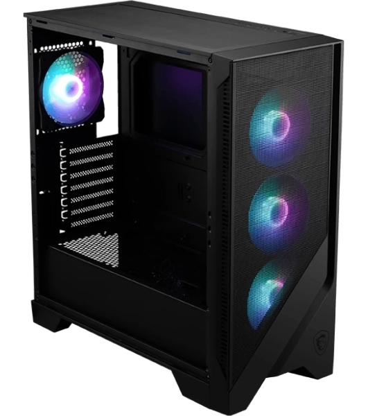 Компьютерный корпус MSI MAG FORGE 320R AIRFLOW, Global, 2xUSB 3.2 Gen 1, 4x120мм ARGb Fan, ESDARGb Control Board, Tempered