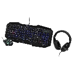 Комплект клавиатура+мышь Oklick HS-HKM100G проводной, USB, 2400 DPI, чёрный, фото3