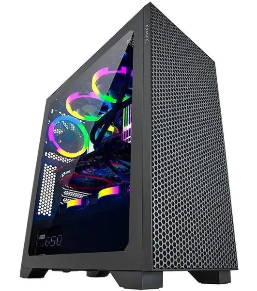 Компьютерный корпус Azza Hive черный без БП ATX 8x120мм 5x140мм 2xUSB 2.0 1xUSB 3.0 audio bott PSU