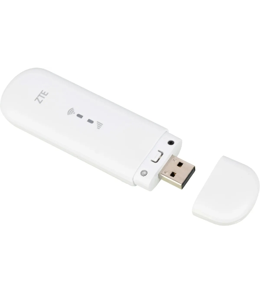 Модем 2G/3G/4G ZTE MF79RU USB Wi-Fi Firewall внешний белый