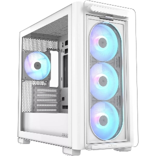 Корпус ASUS A23 Plus White, Mini-Tower, белый, 4 x 120 мм