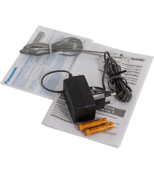 Телефон беспроводной (DECT) Panasonic KX-TG2521RUT (титан) АОН, Caller ID,спикерфон,голосовой АОН,полифония,цифровой автоответчик