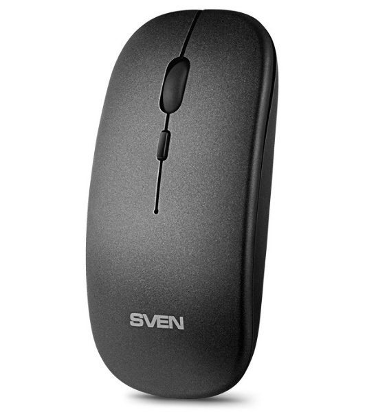 Мышь беспроводная SVEN RX-565SW темно-серый, 1600 dpi, радиоканал, USB, кнопки - 4