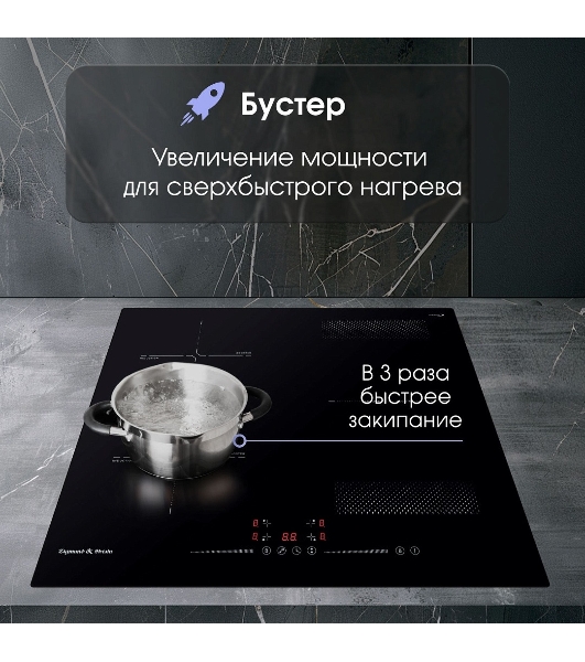 Индукционная варочная панель Zigmund & Shtain CI 61.6 B черный
