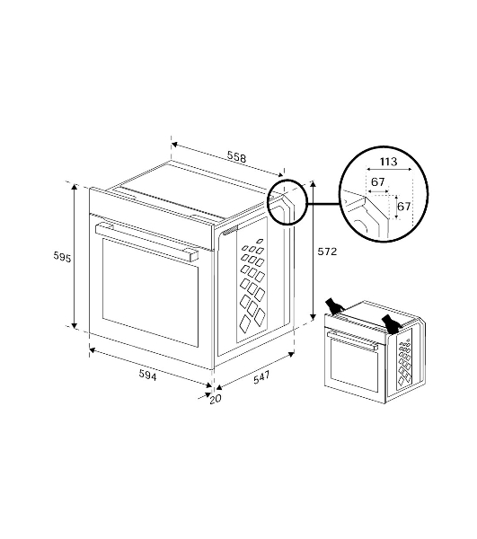 Встраиваемый духовой шкаф Beko BIOC1431KWNC белый