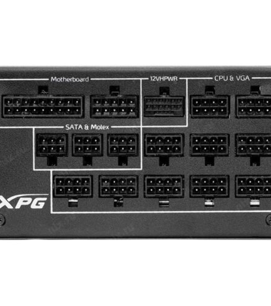 Блок питания ADATA XPG CYBERCORE II 1300W RTL (CYBERCOREII1300P-BKCEU), 1300Вт, 80 PLUS Platinum, 120мм, модульный, черный