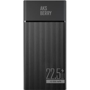Портативный аккумулятор AKSBERRY (6900287710026) E102 Riffles PD22,5w 10000 mAh (черный)