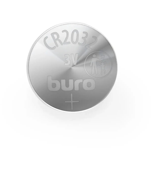 Батарея Buro Lithium CR2032 (1шт) блистер, 3 В