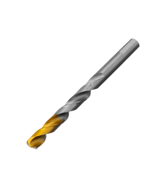 Сверло спиральное по металлу Denzel 10 x 133 мм, Р6М5, Golden Tip