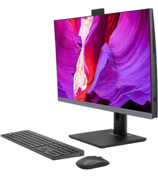 Моноблок Digma Pro Unity 27' Full HD i5 1235U (1.3) 16Gb SSD 512Gb Iris Xe CR Windows 11 Professional GbitEth WiFi BT 90W клавиатура мышь Cam серый/черный 1920x1080