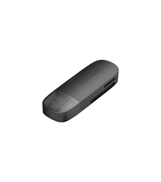Кард-ридер Vention CLGB0/черный/SD,SDHC,SDXC,TF,micro-SD,micro-SDXC,miсro-SDHC/USB 3.0/пластик