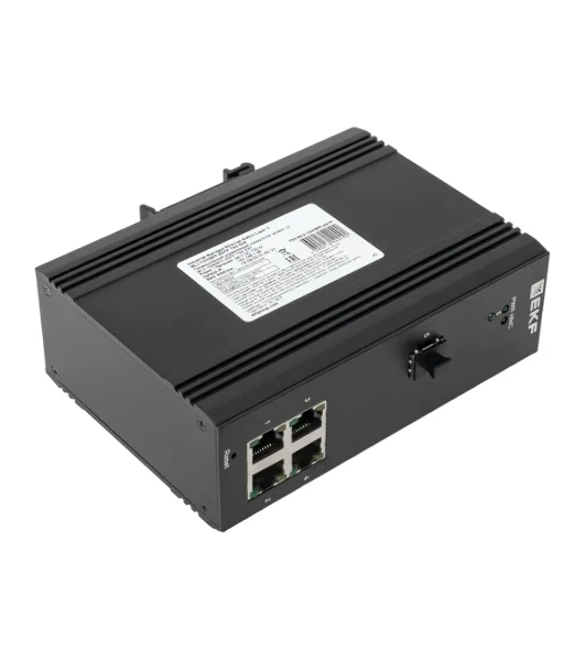 Коммутатор EKF TSX-ML2-1GX/SFP-4GTP, 4×1 Гбит/с PoE + 1×1 Гбит/с SFP, управляемый