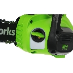 Цепная пила аккумуляторная GreenWorks G24CS25K4, 24V, 25 см, c АКБ 4А·ч и ЗУ (2007707UB), фото14
