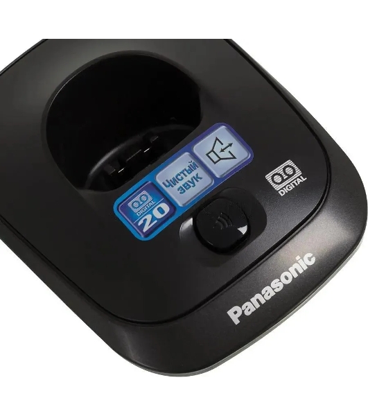 Телефон беспроводной (DECT) Panasonic KX-TG2521RUT (титан) АОН, Caller ID,спикерфон,голосовой АОН,полифония,цифровой автоответчик
