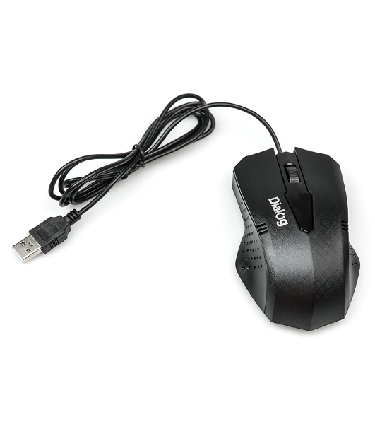 Мышь проводная Dialog Pointer MOP-09U черный, 800 dpi, USB, кнопки - 3