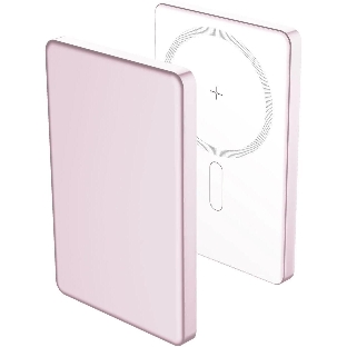 Портативный аккумулятор AKSBERRY (6900295730016) E501 с MagSafe 5000 mAh, розовый
