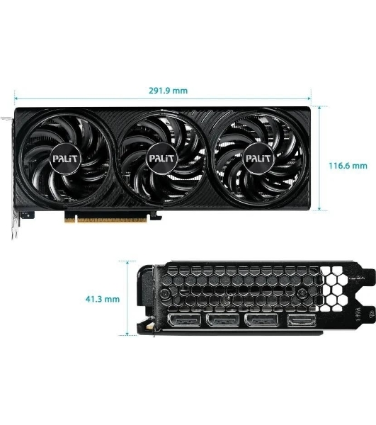 Видеокарта Palit PCI-E 5.0 RTX 5060Ti INFINITY 3 OC NVIDIA GeForce RTX 5060TI 16Gb 128bit GDDR7 2407/28000 HDMIx1 DPx3 HDCP Ret