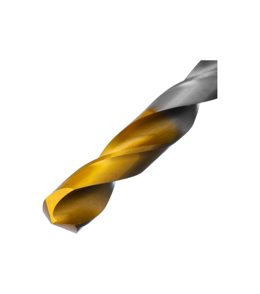 Сверло спиральное по металлу Denzel 10 x 133 мм, Р6М5, Golden Tip