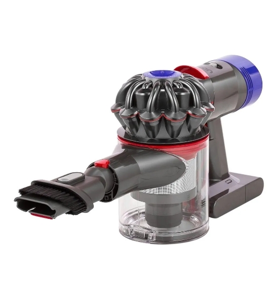 Пылесос Dyson V8 Absolute SV25 желтый/никель, питание от аккумулятора, 115 Вт, уборка сухая, пылесборник 0,54 л