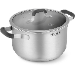 Кастрюля Rondell Stolz RDS-1753, 3.2 л, 20 см, с крышкой, сталь, фото 1