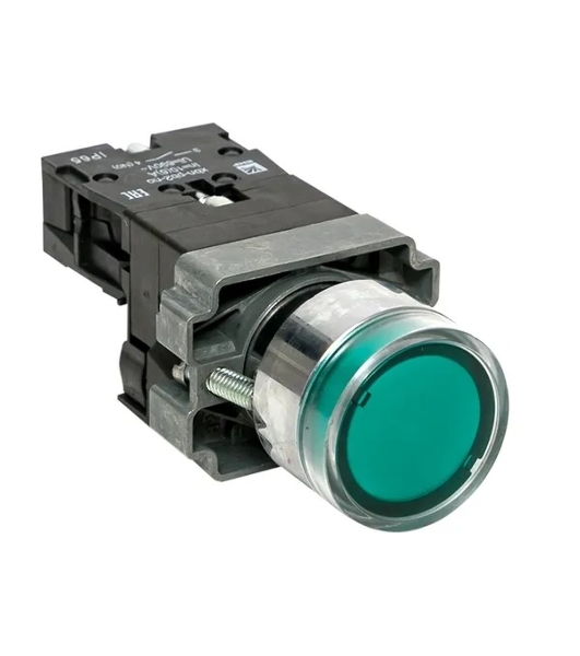 Кнопка BA31 с подсветкой 230В зел. NO IP65 PROxima EKF xb2-bw31-230-65