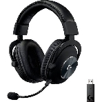 Гарнитура Logitech G PRO X чёрный, беспроводная, USB, подвижный микрофон, отсоединяемый кабель 2 м, фото 1