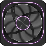Вентилятор для корпуса Formula Air Fusion 1 BK Reverse ARGb 120х120x28 черный 4-pin 35.97дБ (упак.:1шт) (AIR FUSION 1 BK REVERSE) Ret, фото 1