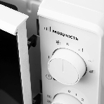 Микроволновая печь Hyundai HYM-M2044 белый, 20 л, 700 Вт, переключатели - поворотный механизм, фото3