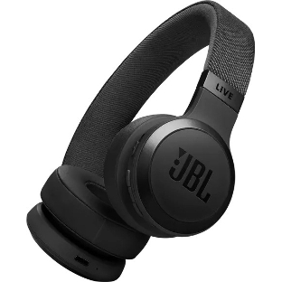 Беспроводные/проводные наушники JBL Live 670NC черный, накладные, Bluetooth + проводной, адаптивное шумоподавление, быстрая зарядка