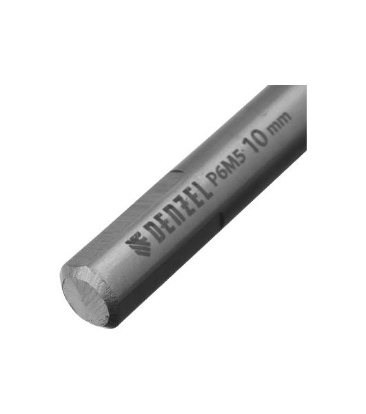 Сверло спиральное по металлу Denzel 10 x 133 мм, Р6М5, Golden Tip