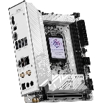Материнская плата MSI MPG B860I EDGE TI WIFI, LGA 1851, Intel B860, 2xDDR5 (до 128 ГБ), 2xSATA, 2xM.2 (1xPCIe 5.0, 1xPCIe 4.0/SATA), 1xPCIe 5.0 x16, 1xHDMI, 1x5Gb LAN, Wi-Fi 7, Bluetooth 5.4, 1xUSB-C 40Gbps (Thunderbolt 4), 1xUSB-C 10Gbps, 1xUSB-A 10Gbps, 4xUSB-A 5Gbps, 2xUSB-A 2.0, 3x3.5 мм + S/PDIF оптический, 7.1, белый/серебристый, Mini-ITX, фото3