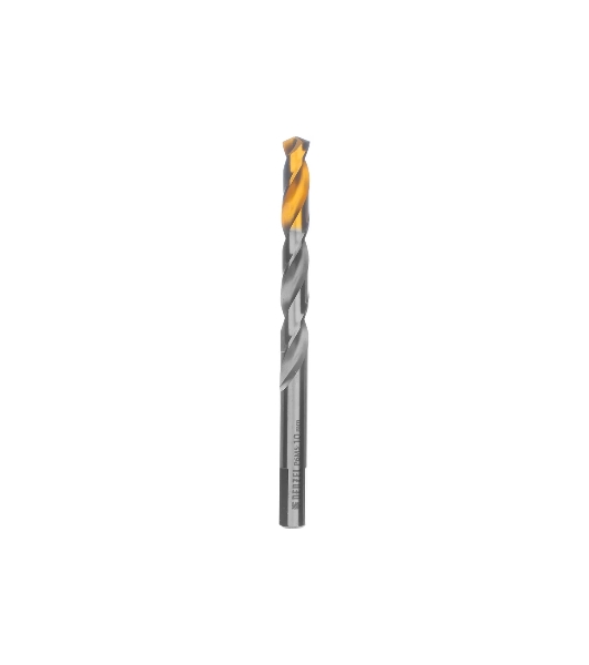 Сверло спиральное по металлу Denzel 10 x 133 мм, Р6М5, Golden Tip