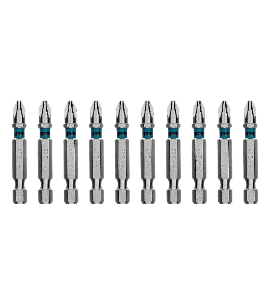 Бита Gross PH2х50мм, сталь S2, шестигр., 10 шт.