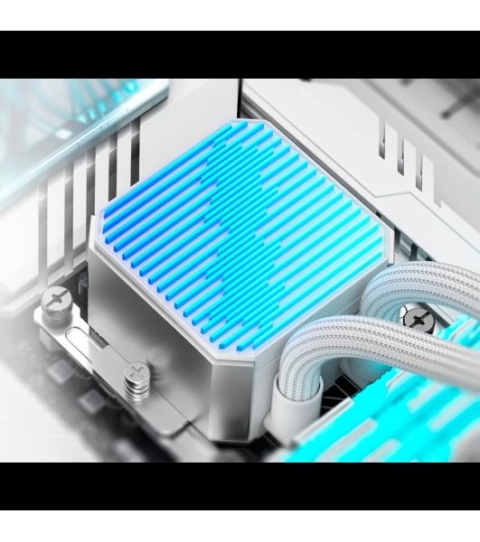 Система жидкостного охлаждения ID-Cooling DX240 Max белый 120мм алюминий+медь 2150rpm 32.5db 4-pin 300W