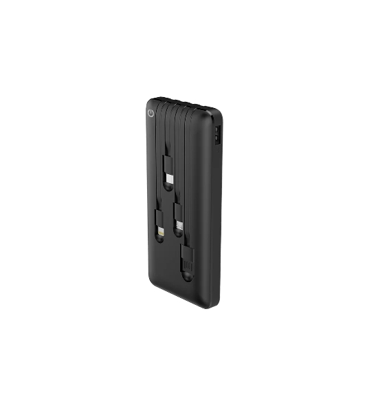 Портативный аккумулятор Powerbank Perfeo ABSOLUTE 10000mah In Micro usb,USB /Out USB,Micro usb,Type-C,Lightning, 2.1А/ черный (PF_B4878)