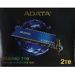 Накопитель SSD ADATA LEGEND 710, 2Tb, PCIe 3.0 x4, M.2 2280, NVMe, R/W 2400/1800, с радиатором, фото2