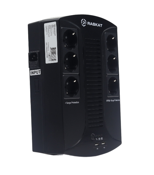 Источник бесперебойного питания (ИБП) Raskat VS-650VA 650VA, 390Вт, 6хCEE 7