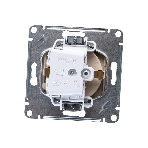 Механизм розетки 1-м СП AtlasDesign 16А IP20 с заземл. защ. шторки с крышкой шампань, фото2