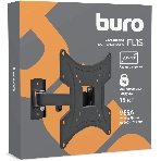Кронштейн для телевизора Buro FL1S черный, 20'-48' макс. 15 кг, настенный, поворотно-выдвижной и наклонный, фото4